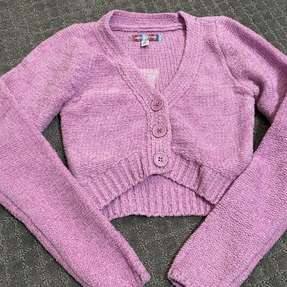 Urban Outfitters Dina Cardigan NWOT Size XS - Violet - Picture 6 of 8
